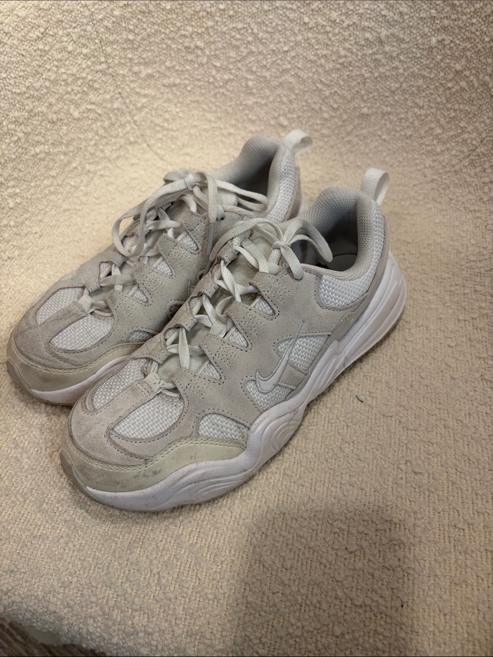 Nike Women's Light Cream/White Athletic Sneakers